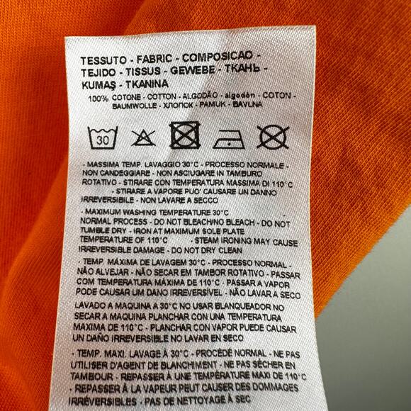 Armani Exchange Men's Tee Shirt Graphic Logo Crew Neck Short Sleeve Orange Med - Picture 7 of 10